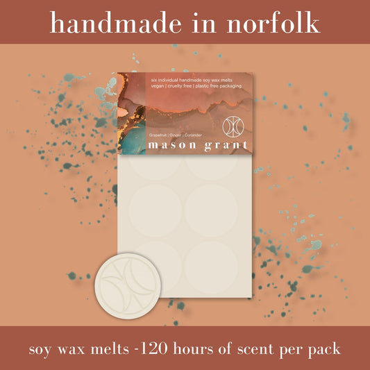 Grapefruit, Ginger & Coriander Soy Wax Melts
