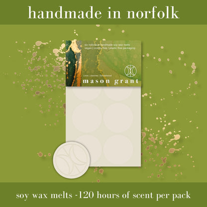 Lime, Jasmine & Sandalwood Soy Wax Melts