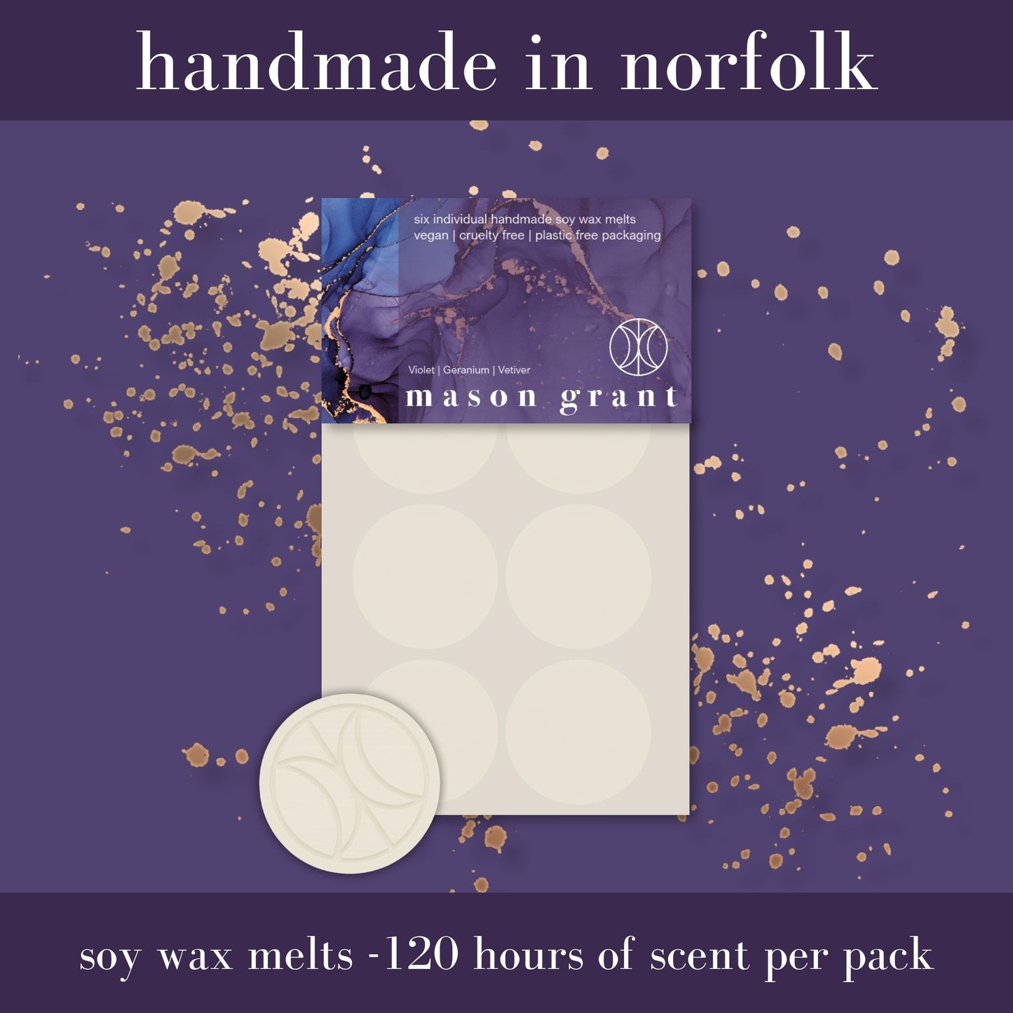 Violet, Geranium & Vetiver Soy Wax Melts