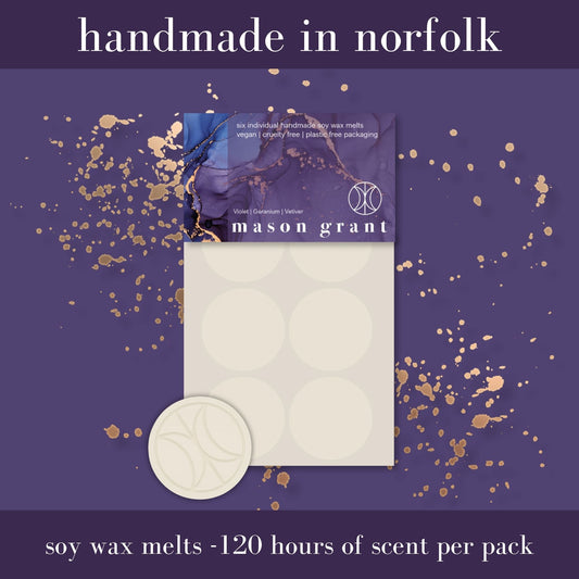 Violet, Geranium & Vetiver Soy Wax Melts