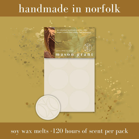 Lemon, White Lily & Ginger Soy Wax Melts