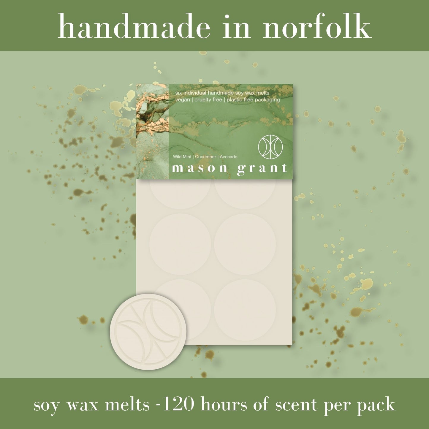 Wild Mint, Cucumber & Avocado Soy Wax Melts