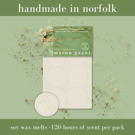 Wild Mint, Cucumber & Avocado Soy Wax Melts